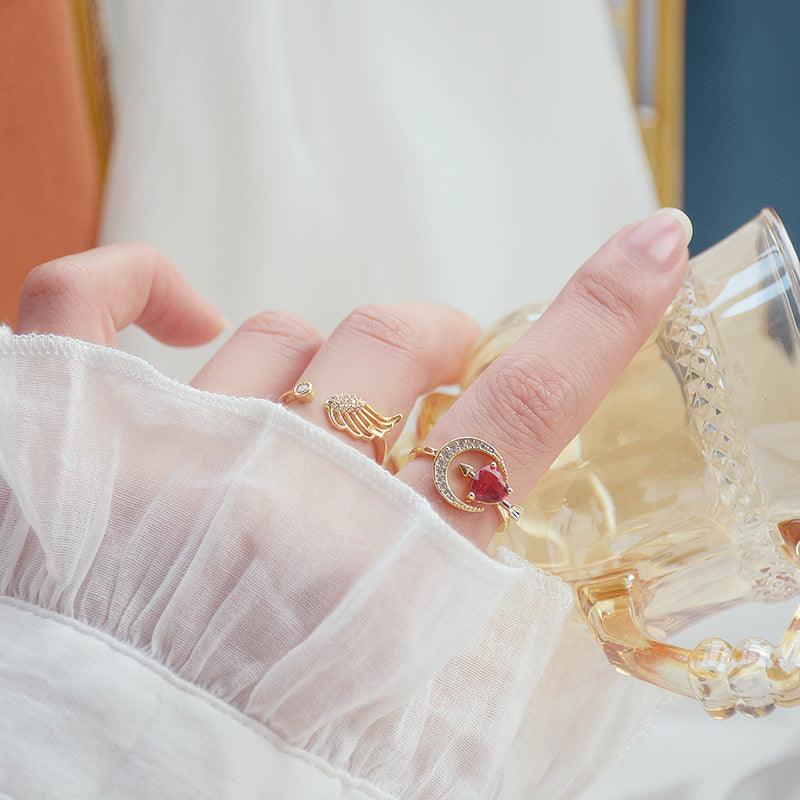 Amors Pfeil-Ring-Set