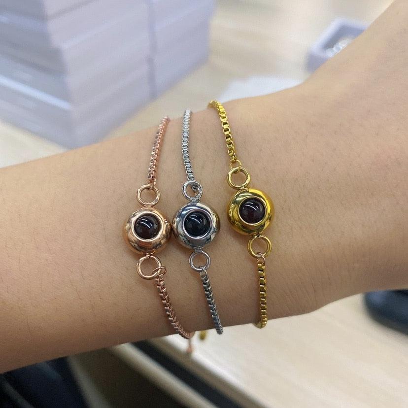 Individuelles kreisförmiges Fotoprojektionsarmband