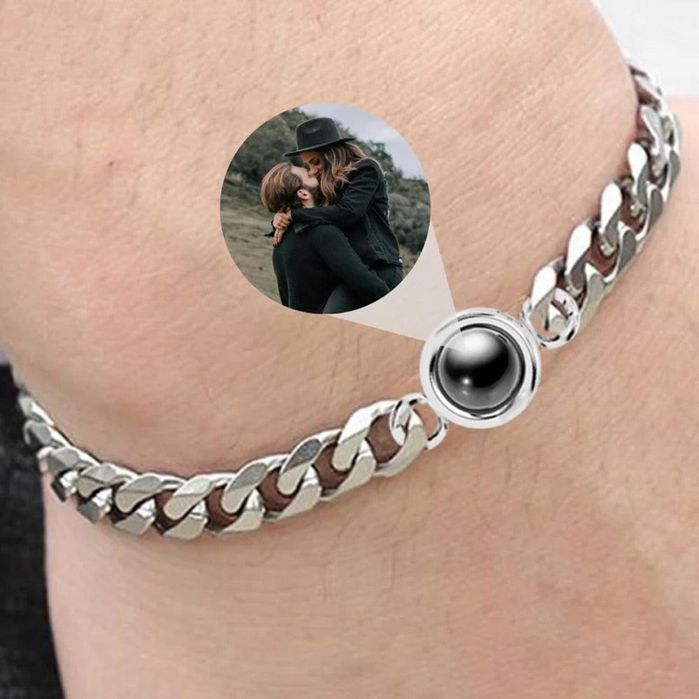 Benutzerdefiniertes kubanisches Armband mit Fotoprojektion