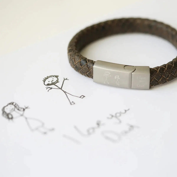 Personalisiertes rustikales Armband im antiken Stil