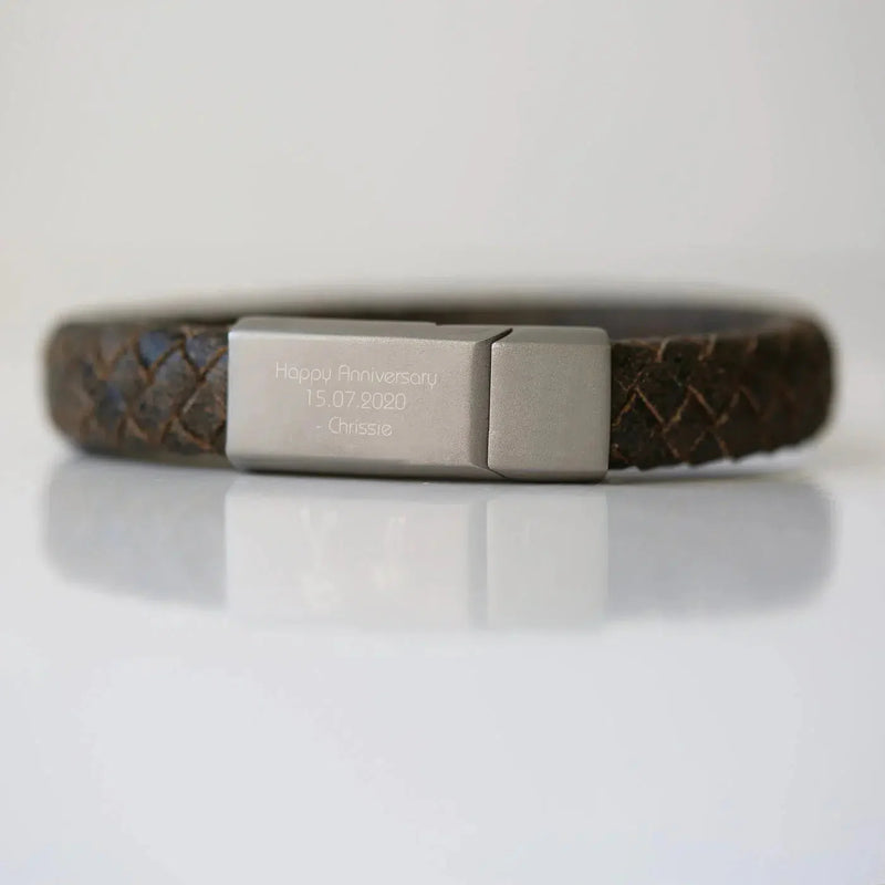 Personalisiertes rustikales Armband im antiken Stil