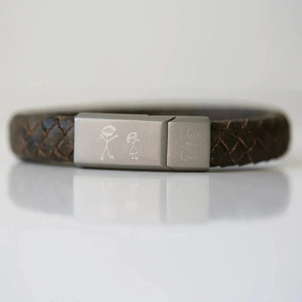 Personalisiertes rustikales Armband im antiken Stil