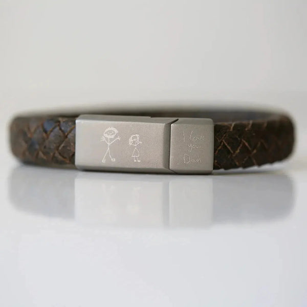 Personalisiertes rustikales Armband im antiken Stil