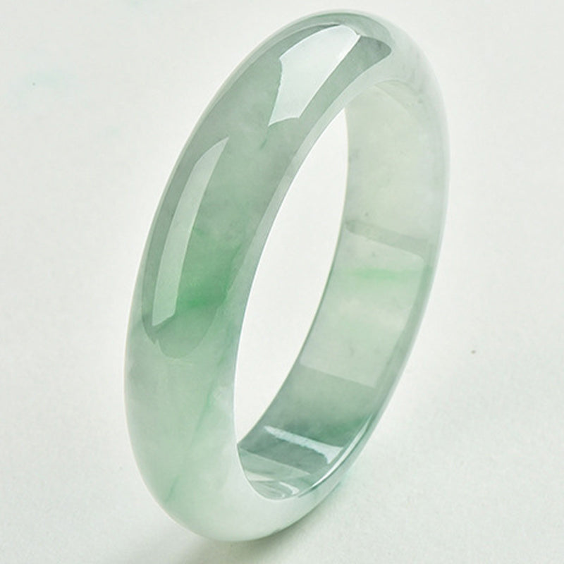 Carmiora Armreif aus natürlicher Jade, Wohlstand, Reichtum, Glück