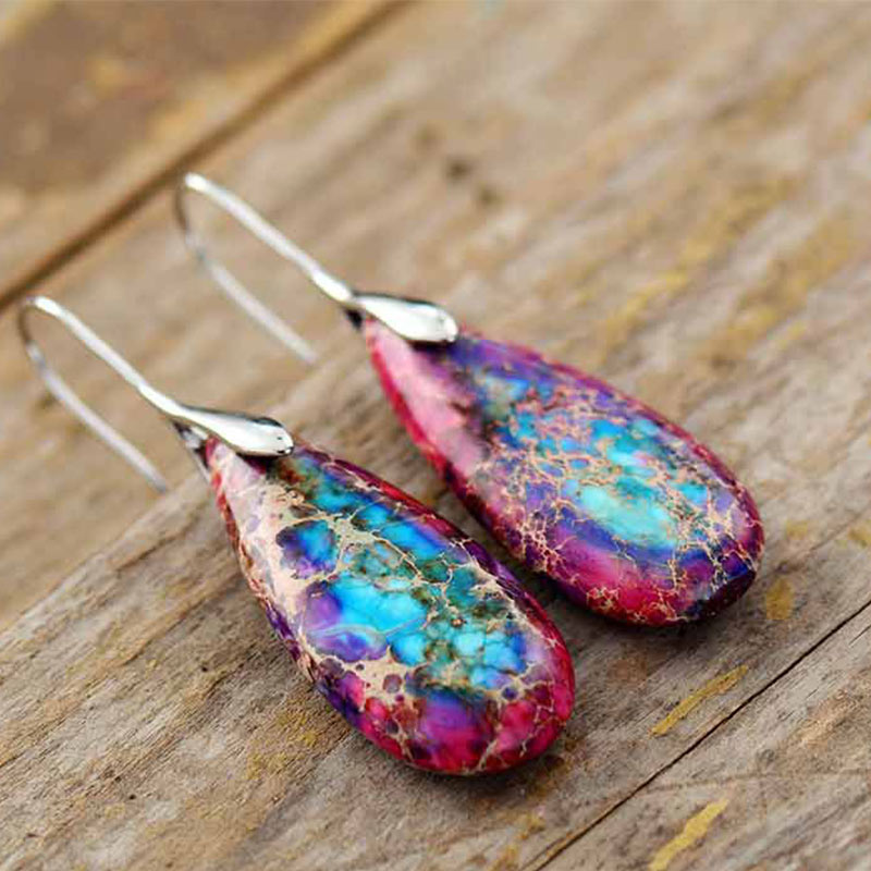 Carmiora Kaiserstein-Kristall-Glücksohrringe