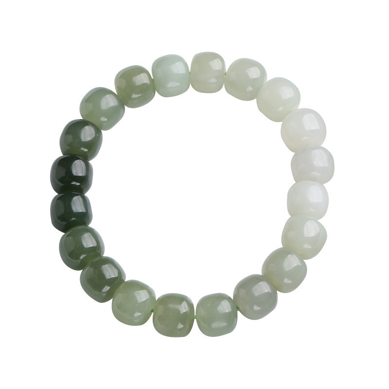 Carmiora Farbverlaufs-Jade-Glückssegen-Armband