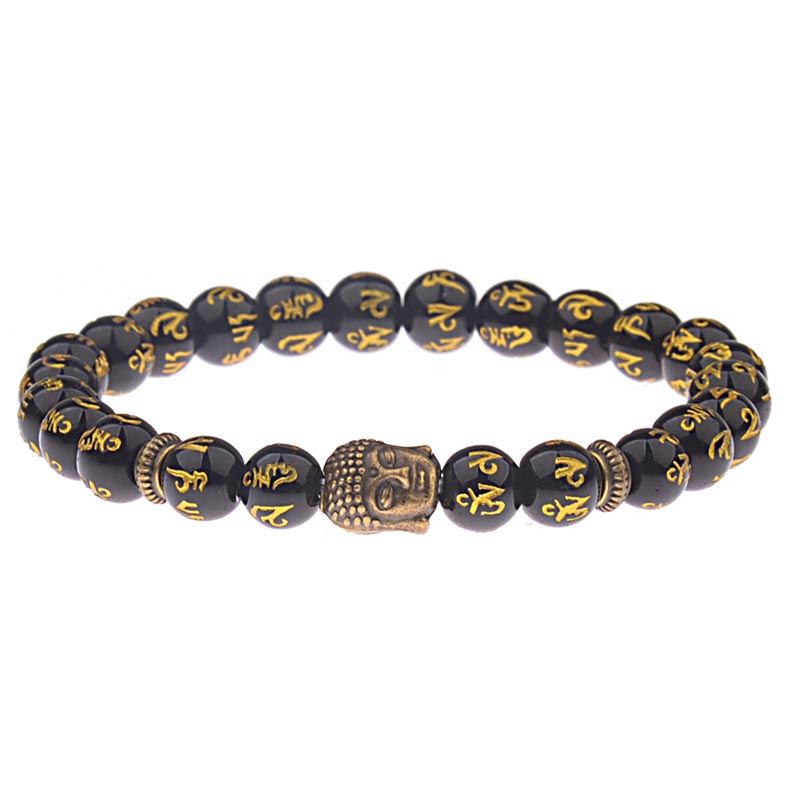 Carmiora tibetisches Buddha-Mantra-Amulett-Armband