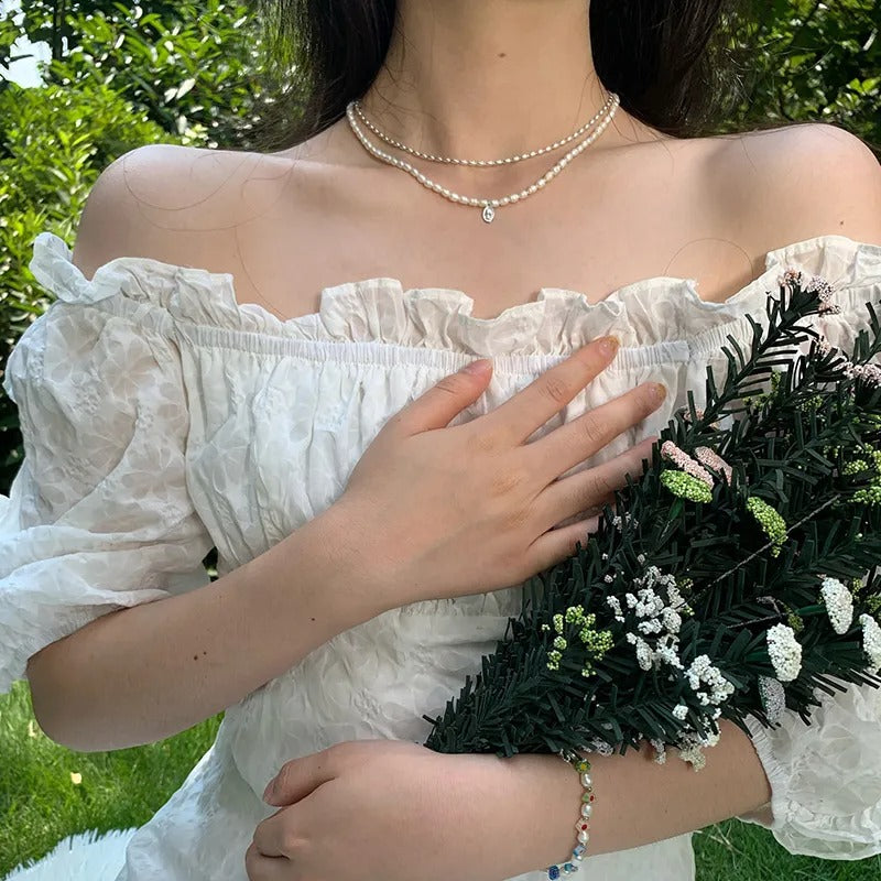 Carmiora - Moderne vertikale Stabkette Halskette