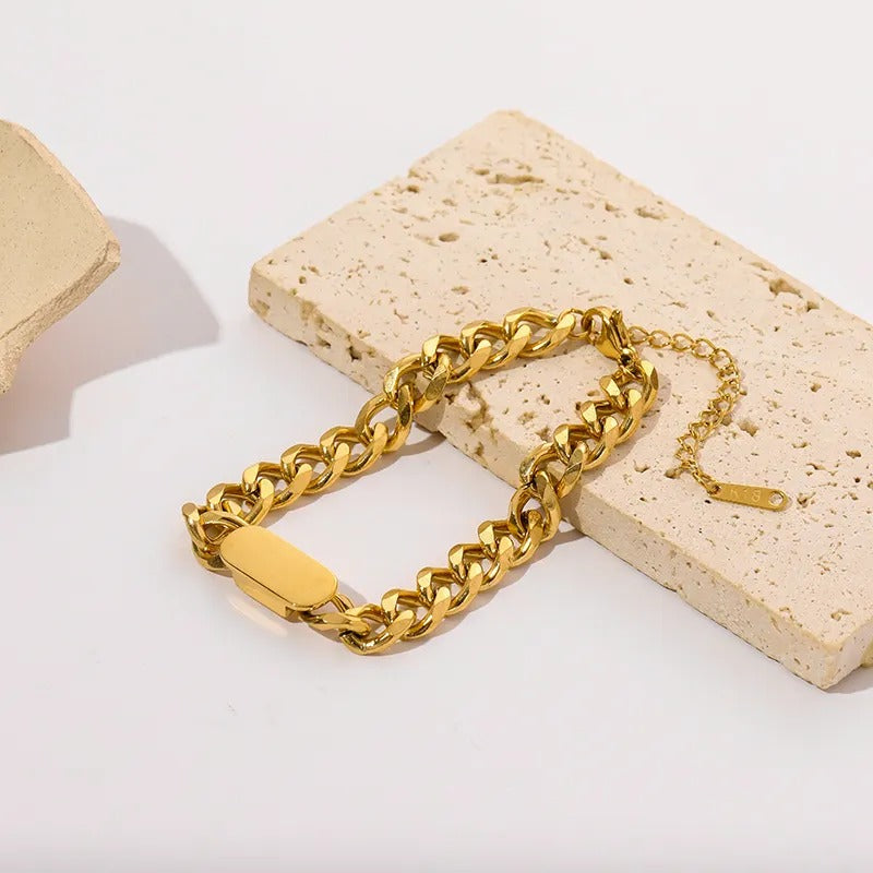 Chavri - Kettenarmband aus Edelstahl