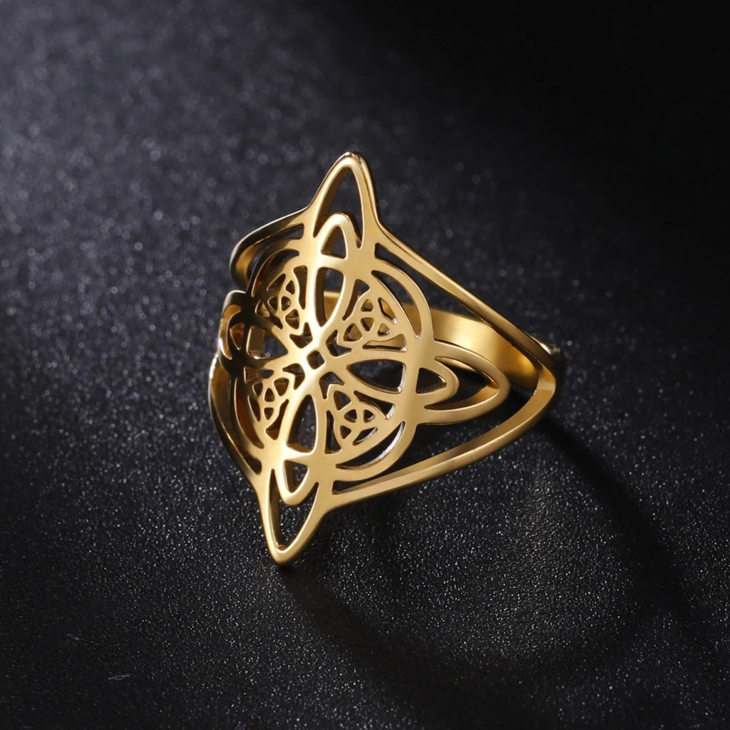 Carmiora - Eternal Edelstahl Knoten Ring