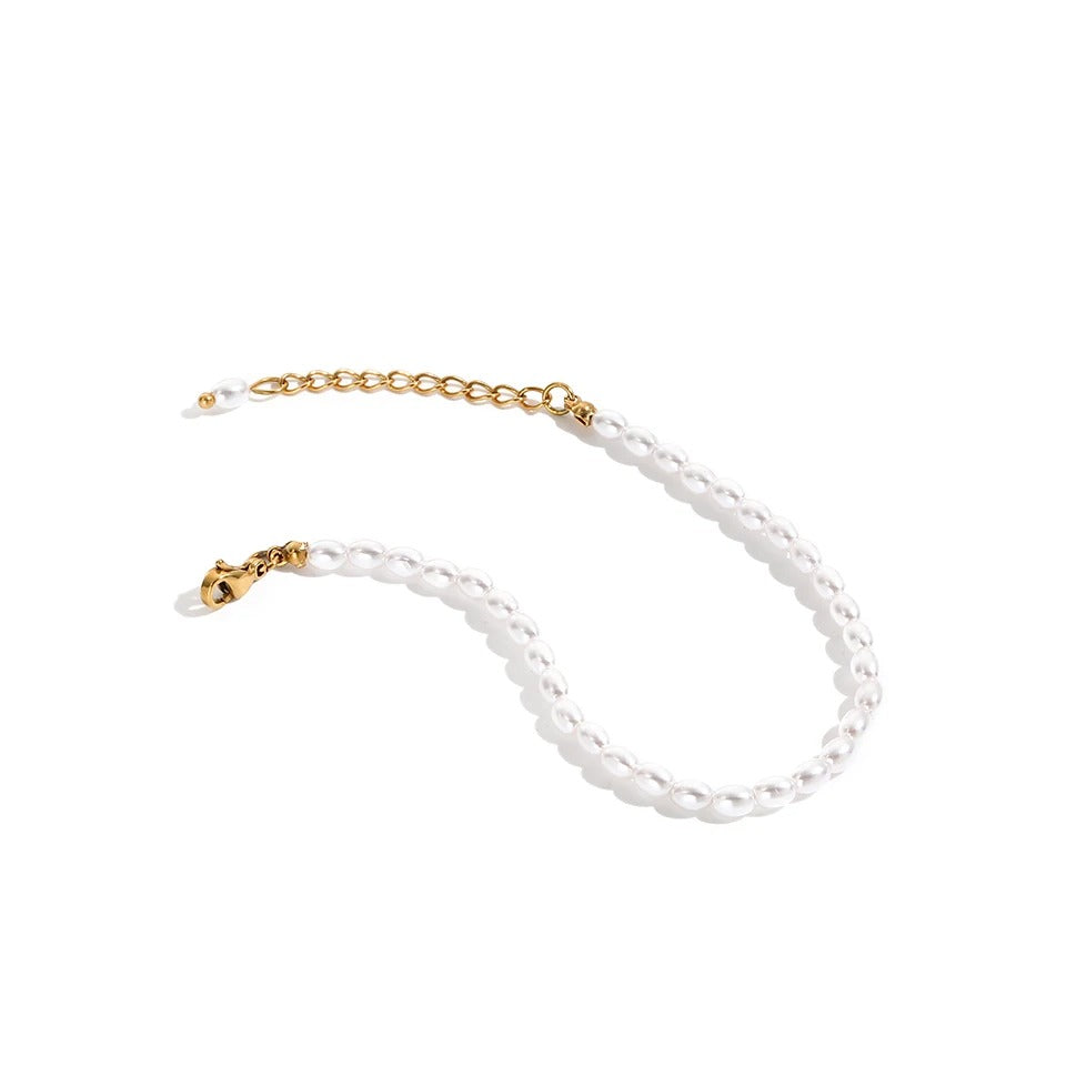 Carmiora - Ovales Perlenarmband