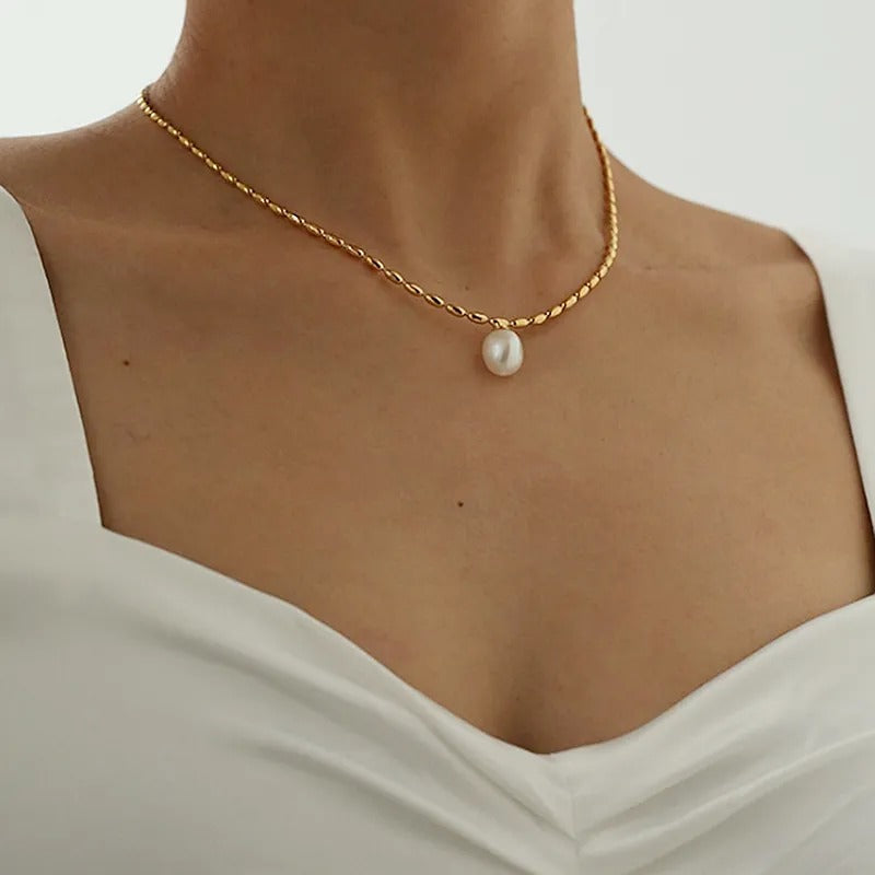 Chavri - Perlen Choker Halskette