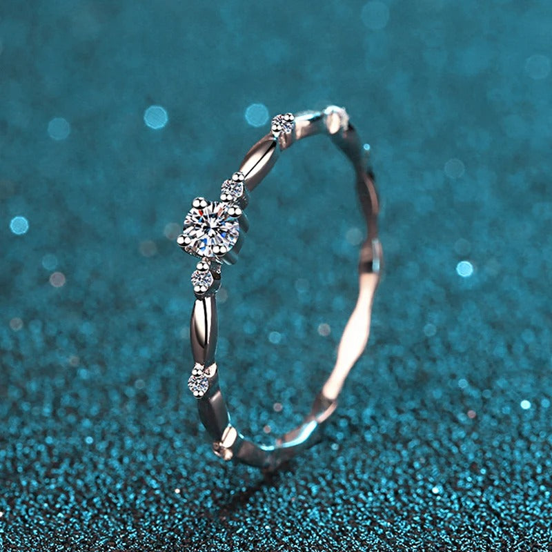 Chavri - Silber Moissanit Ring