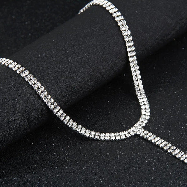 Chavri - Luxuriöse Strass-Halskette