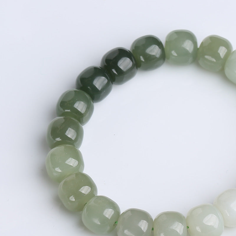 Carmiora Farbverlaufs-Jade-Glückssegen-Armband