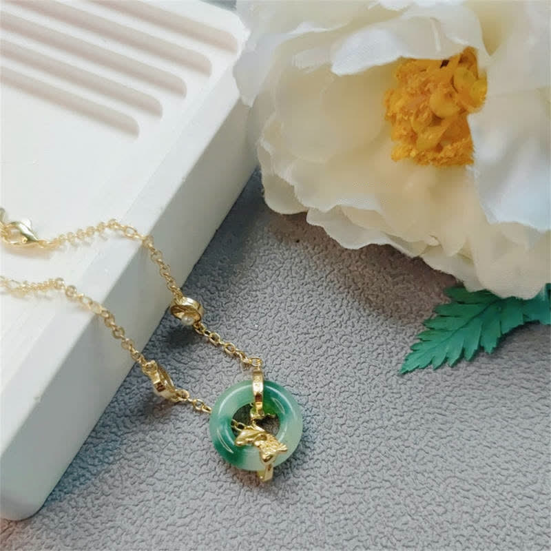 Carmiora Cyan Jade Koi Fisch Heilharmonie Armband