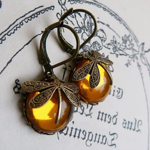 Chavri - Nostalgische Libellen-Ohrringe