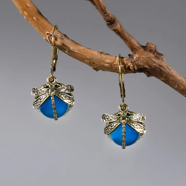 Chavri - Nostalgische Libellen-Ohrringe