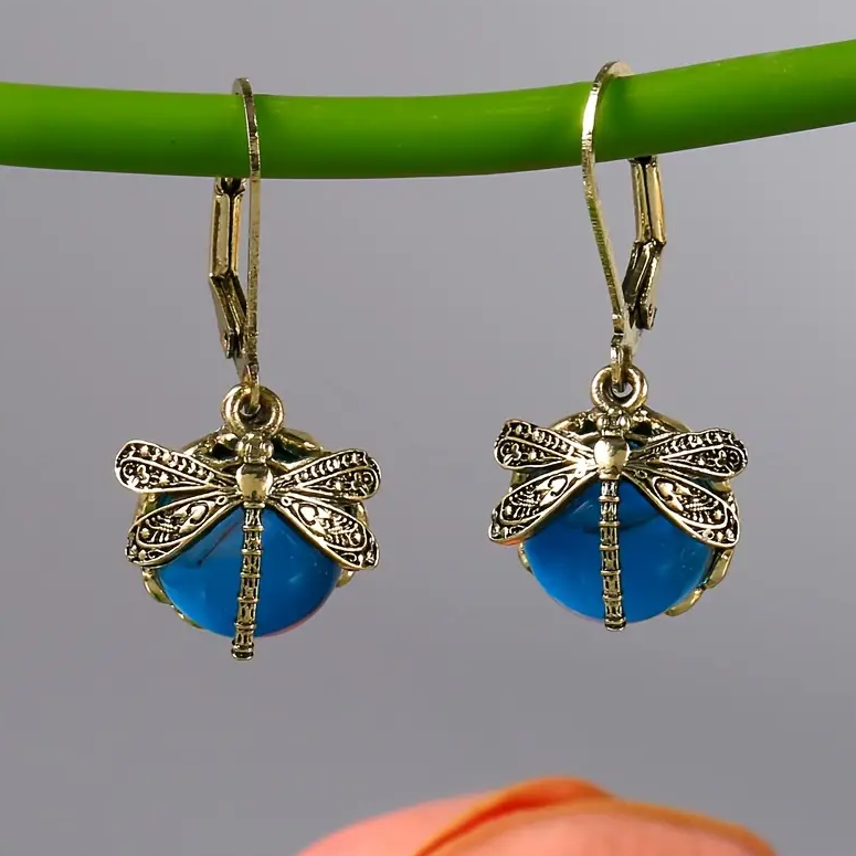 Chavri - Nostalgische Libellen-Ohrringe