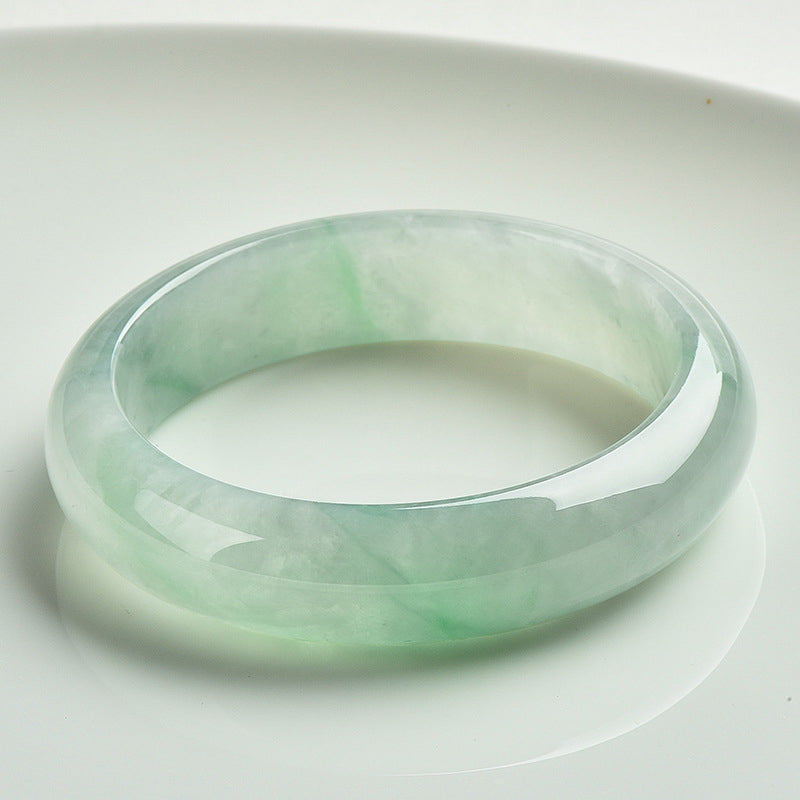 Carmiora Armreif aus natürlicher Jade, Wohlstand, Reichtum, Glück