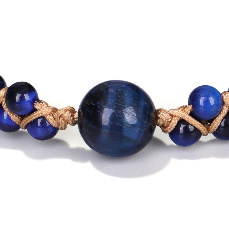 Carmiora Divine Blue Tiger Eye Stone Schutzarmband