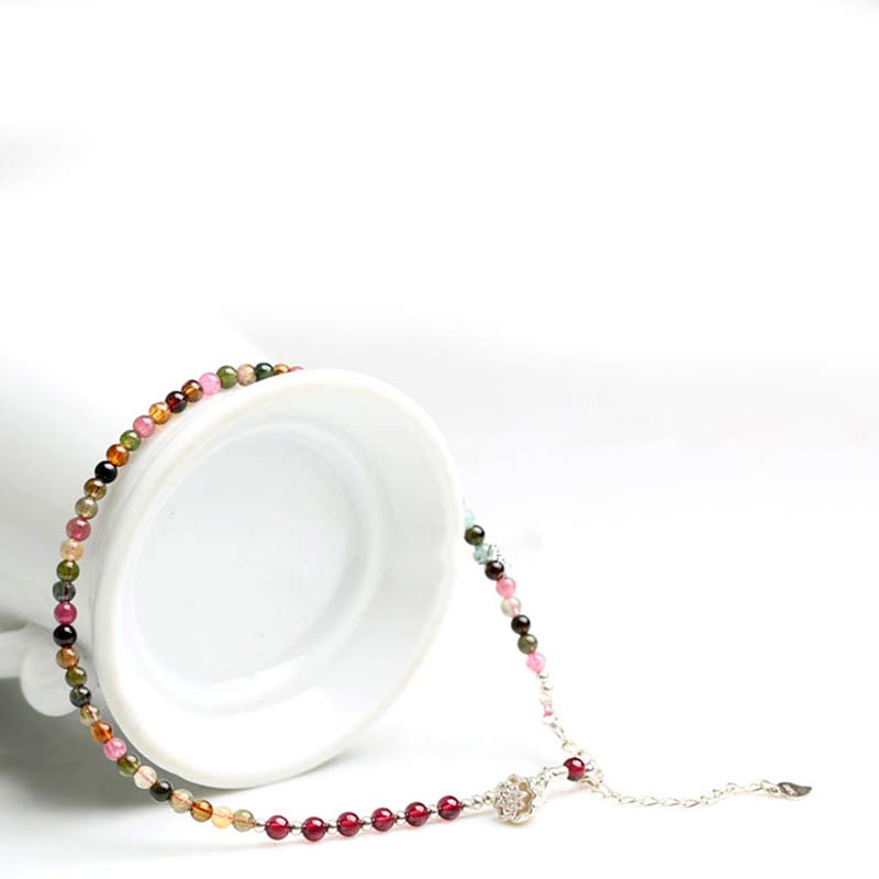 Carmiora Turmalin Lotus Weisheit Fußkettchen