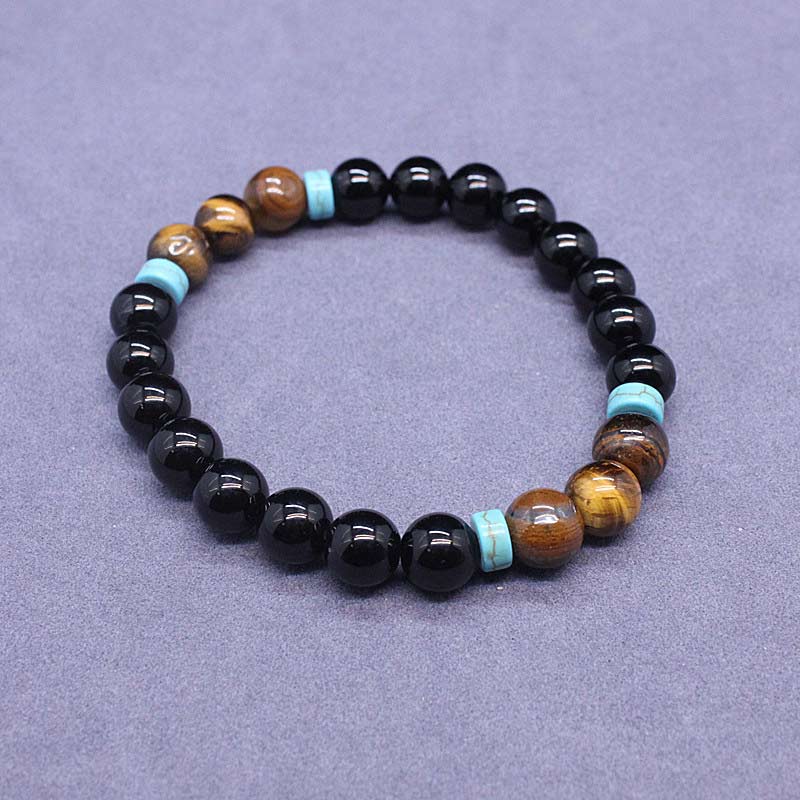 Carmiora Tibetischer Schwarzer Onyx Friedliches Mala-Set