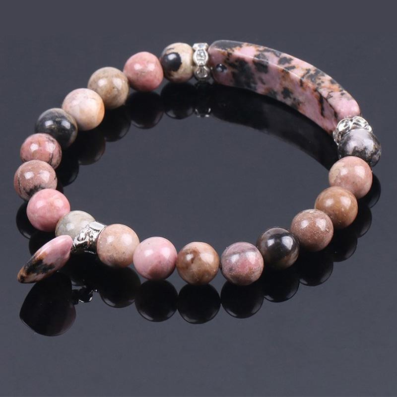 Carmiora natürliches Quarz-Liebes-Herz-Heilperlen-Armband