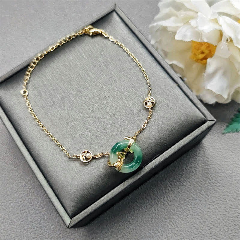 Carmiora Cyan Jade Koi Fisch Heilharmonie Armband