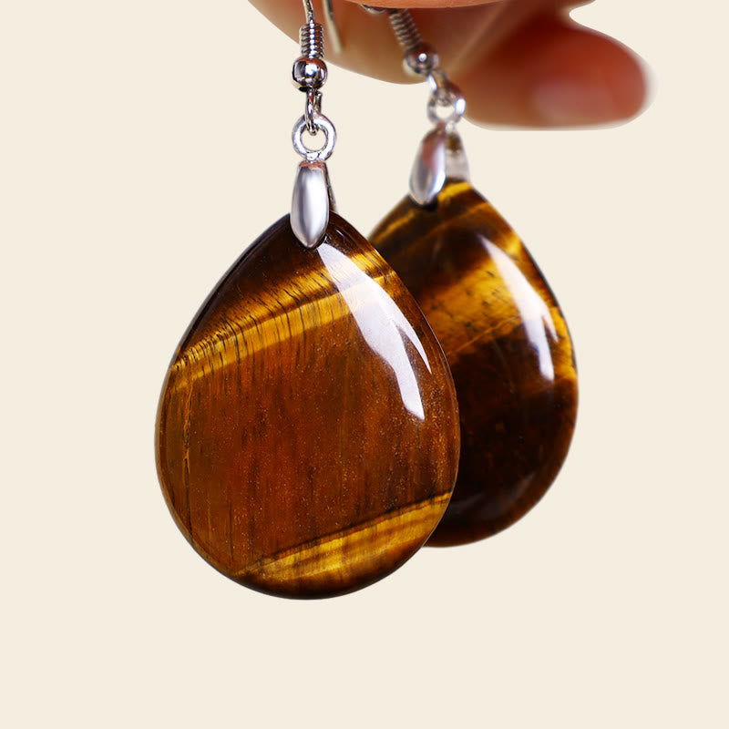 Carmiora natürliche Aventurin baumelnde heilende Tropfenohrringe