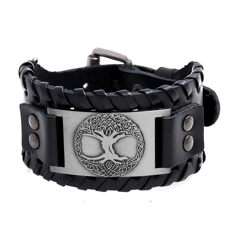 Carmiora Lucky Tree Of Life Balance Lederarmband