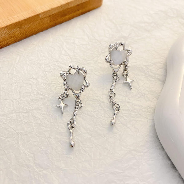 Chavri - Stellar Herz Quaste Ohrringe