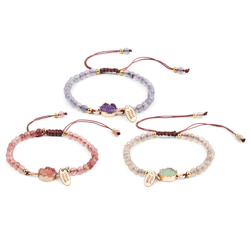 Carmiora natürliches Kristall-Charm-Glücksheilungs-Armband
