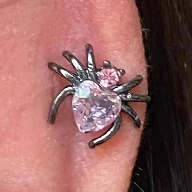 Rebel Sparkle Punk Ästhetische Strass Ohrstecker