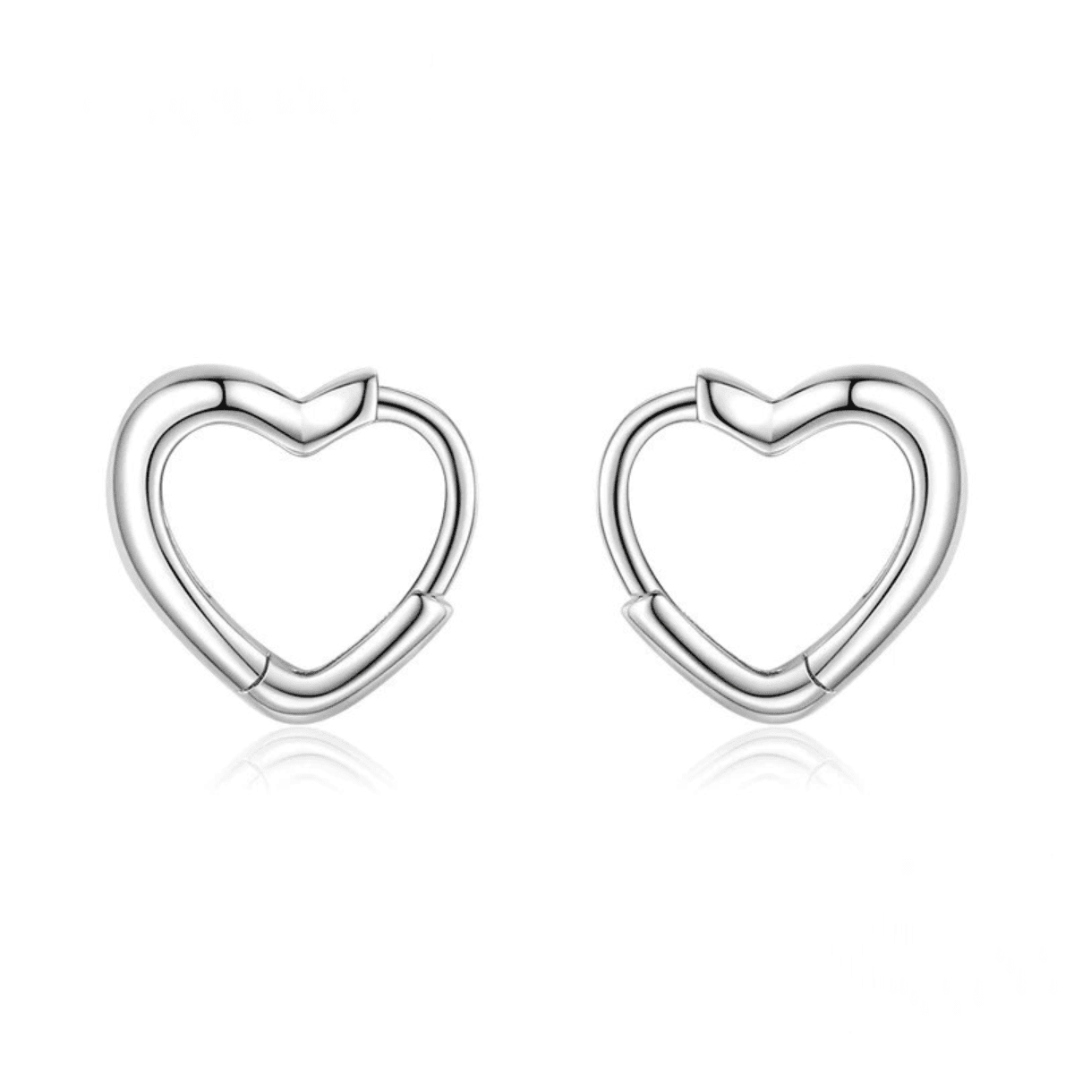 Elegante Herz Creolen