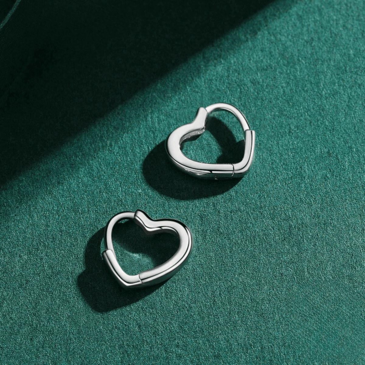 Elegante Herz Creolen