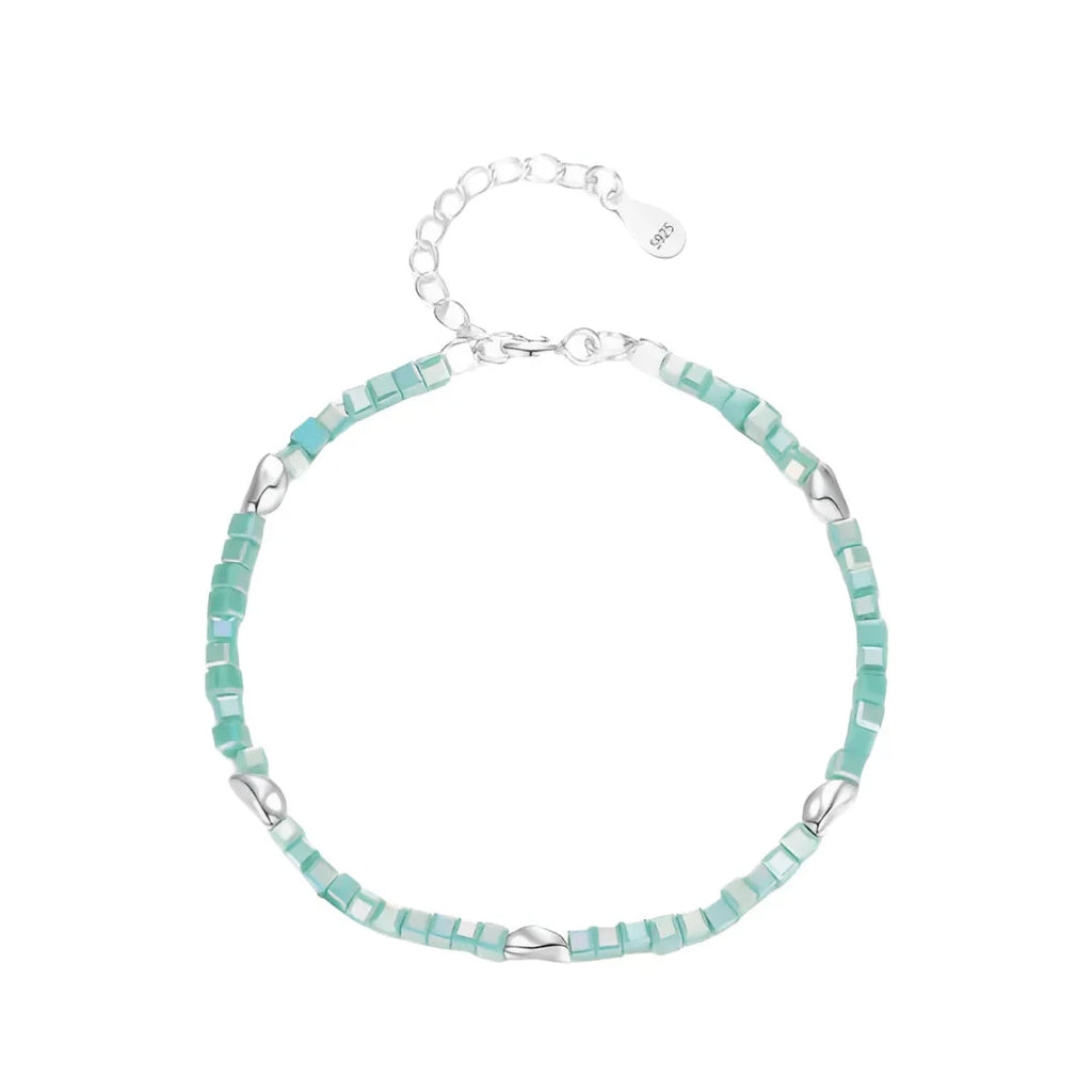 Smaragd Verstellbares Armband Silber