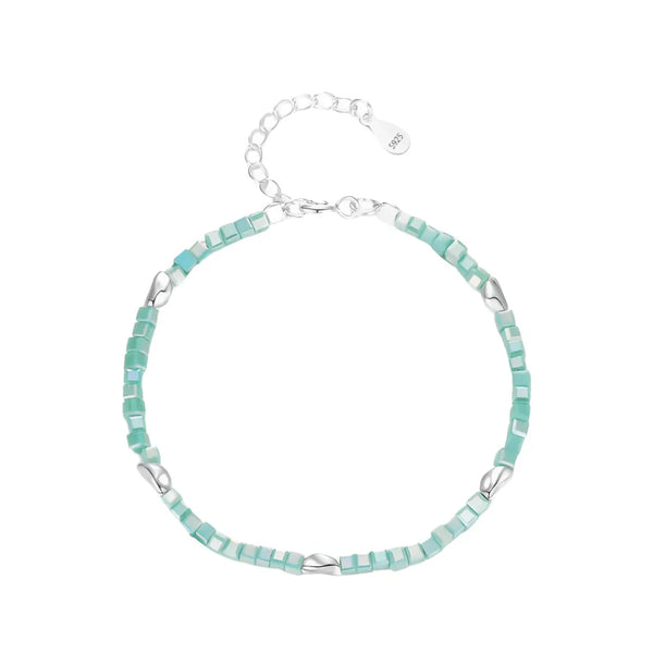 Smaragd Verstellbares Armband Silber