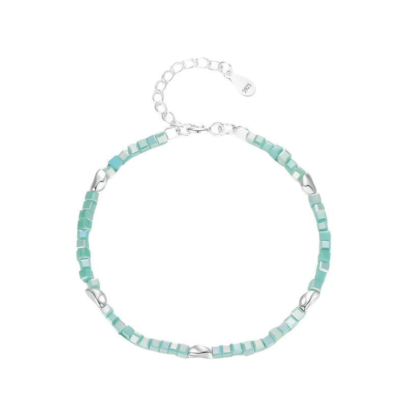 Smaragd Verstellbares Armband Silber