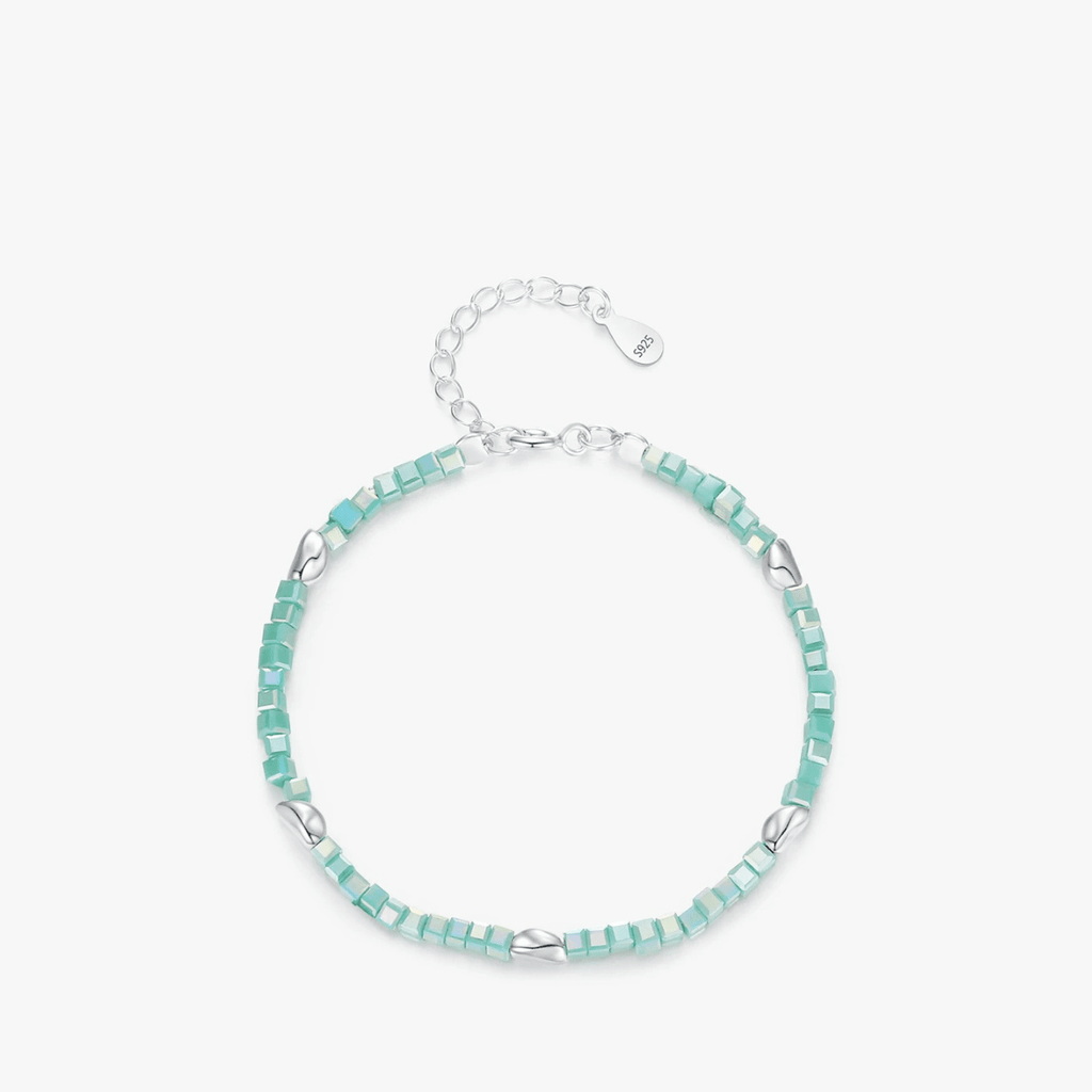 Smaragd Verstellbares Armband Silber