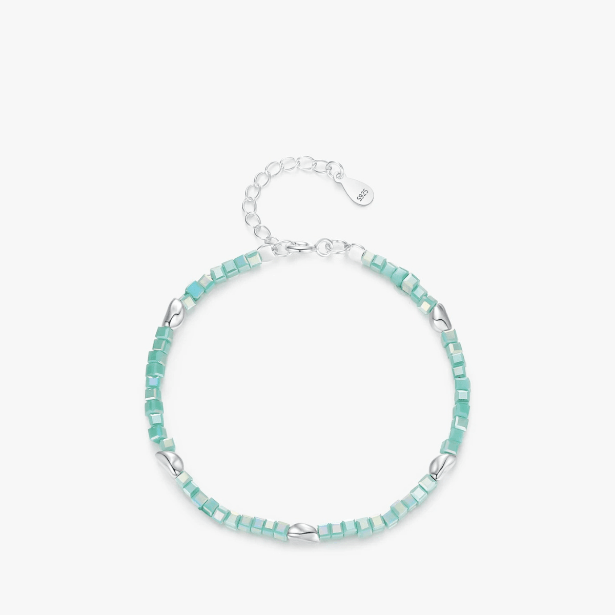 Smaragd Verstellbares Armband Silber