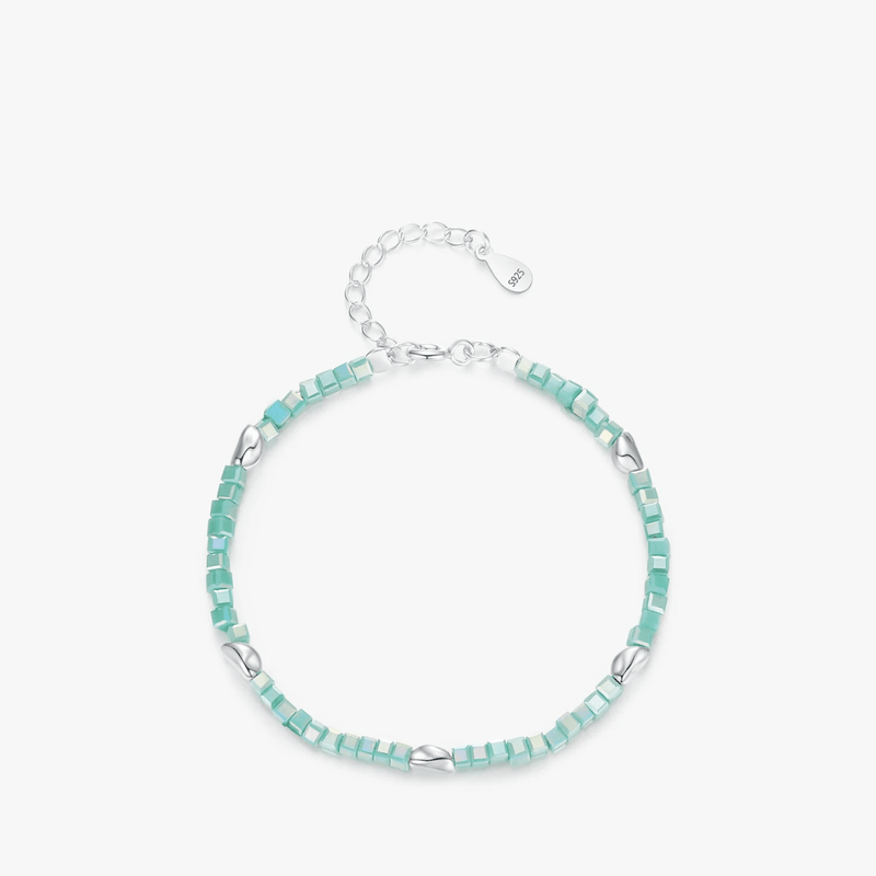 Smaragd Verstellbares Armband Silber