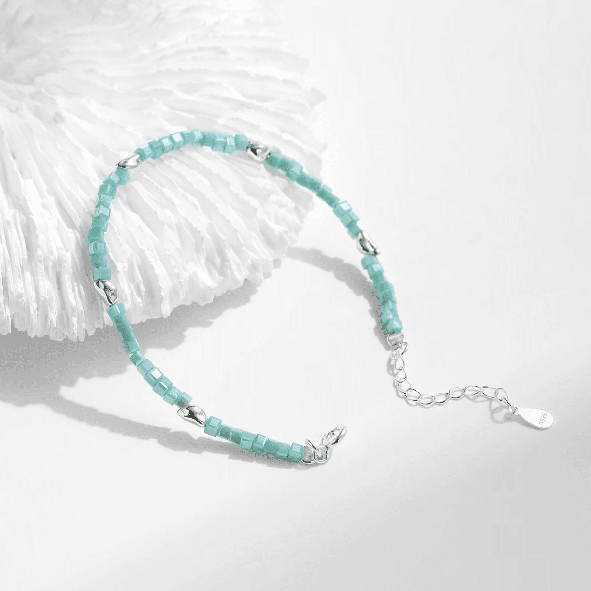 Smaragd Verstellbares Armband Silber