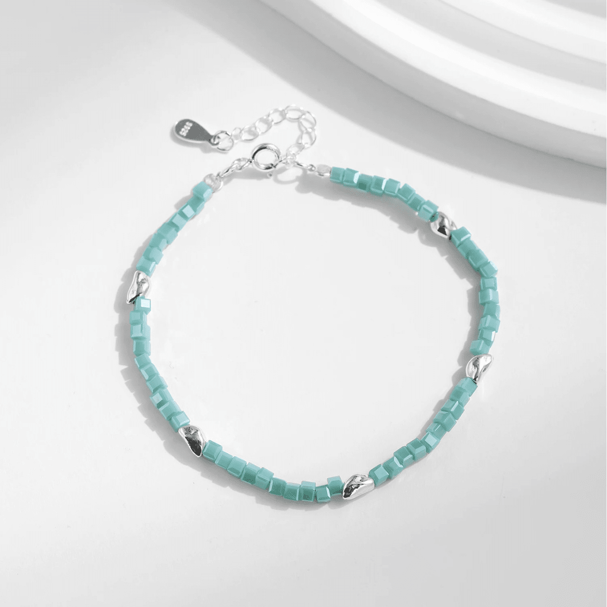 Smaragd Verstellbares Armband Silber