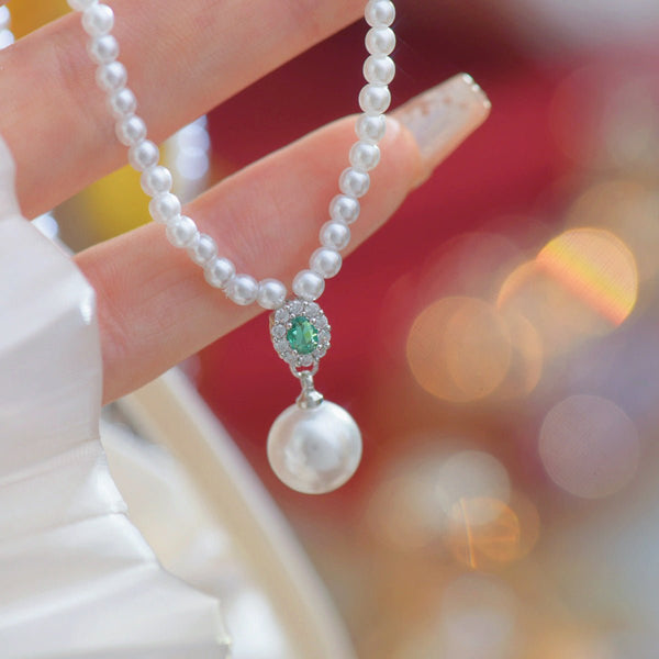 Smaragd Perlenkette