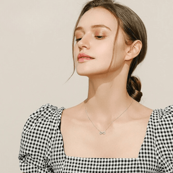 Ewige Halskette - Ewige türkisfarbene Funkenhalskette