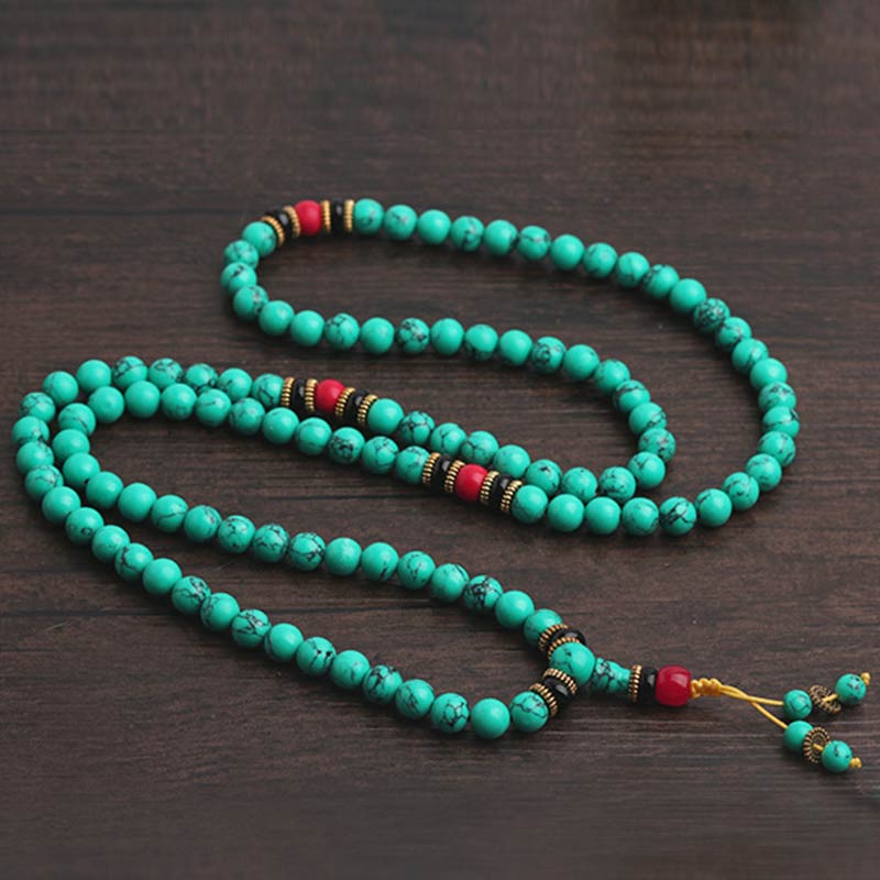 Carmiora tibetisches türkisfarbenes Heil-Mala-Armband