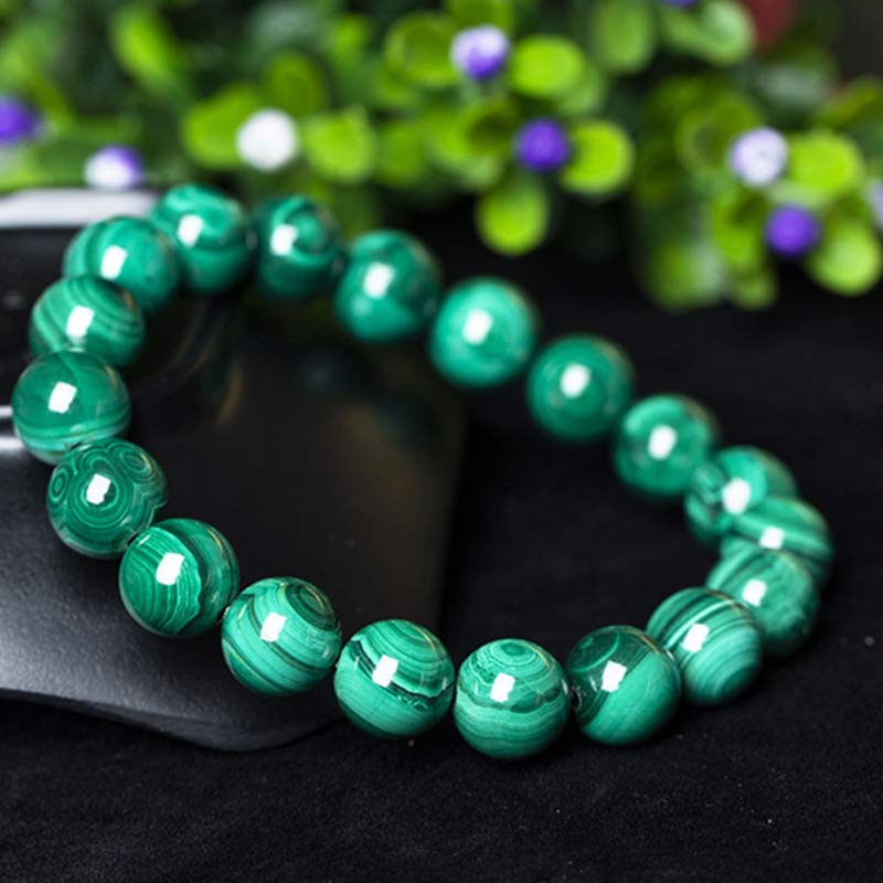 Carmiora natürliches Malachit-Schutz-Ruhe-Armband
