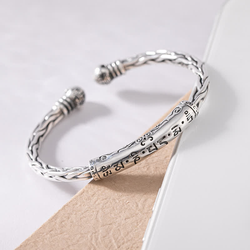 Carmiora-Kupfer-Balance-Armband im Wikinger-Stil mit gedrehtem Flechtmuster