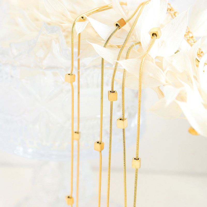 Fußkettchen mit zwei quadratischen Strängen